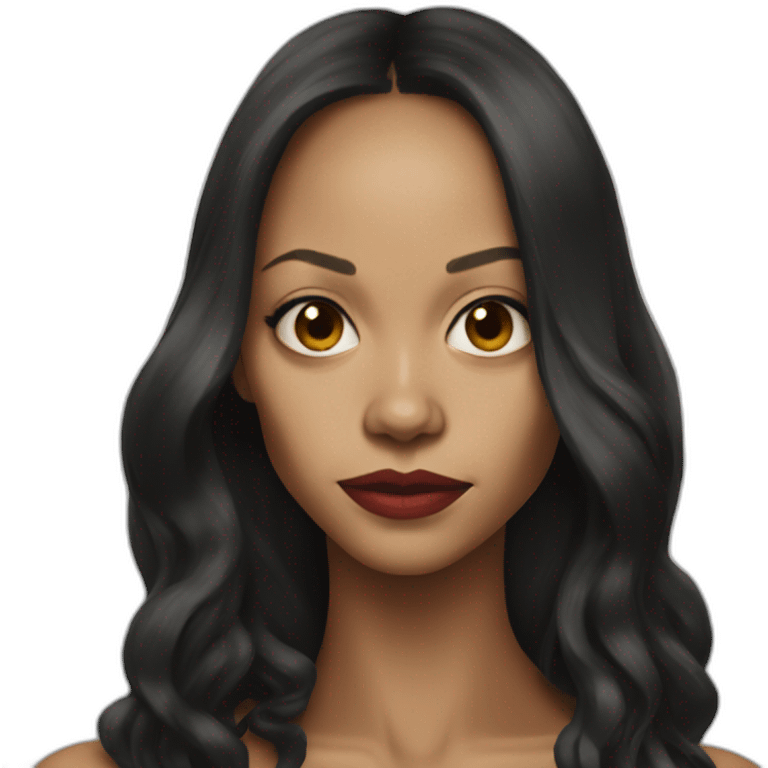 Zoe Saldana serious emoji