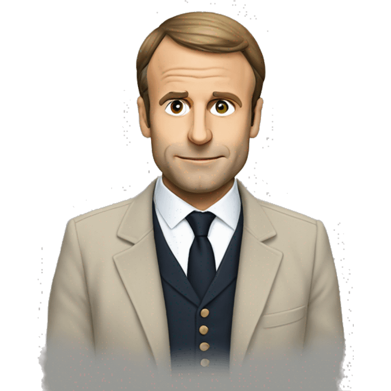 Macron sur ane emoji