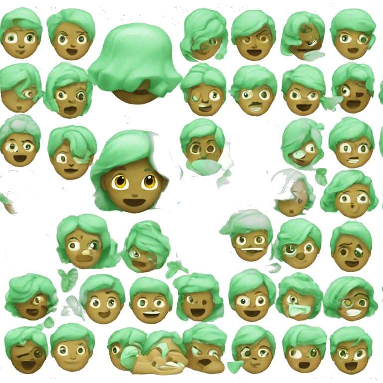 mint green emojis emoji