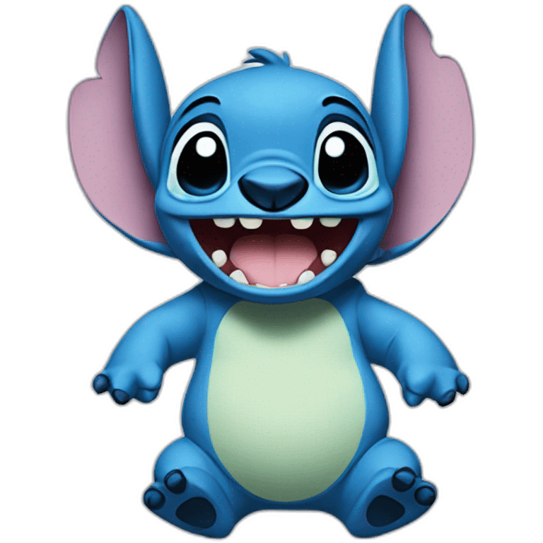 stich diciendo hola emoji