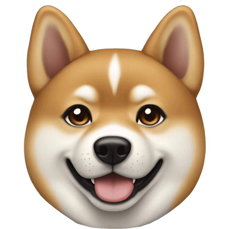 Shiba Inu black and tan color  emoji