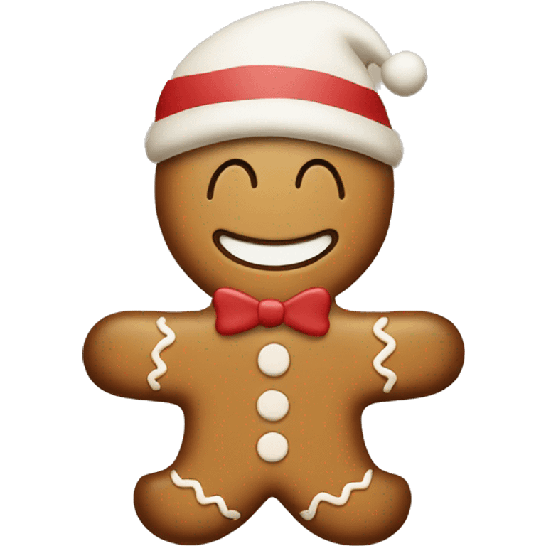 Beige Christmas gingerbread  emoji