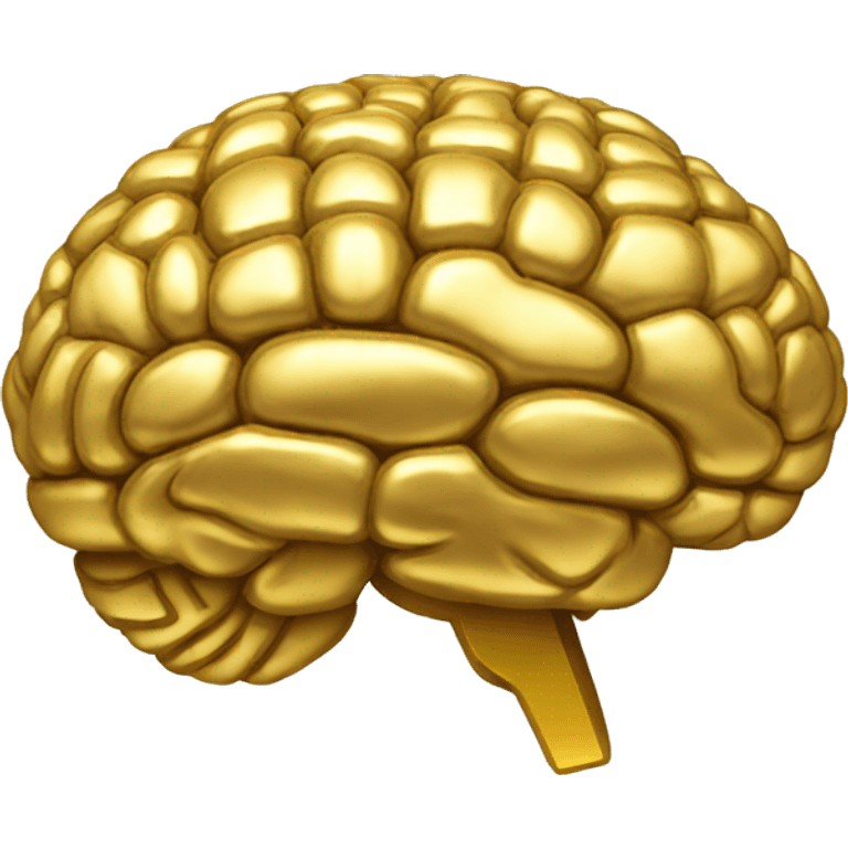 gold brain emoji