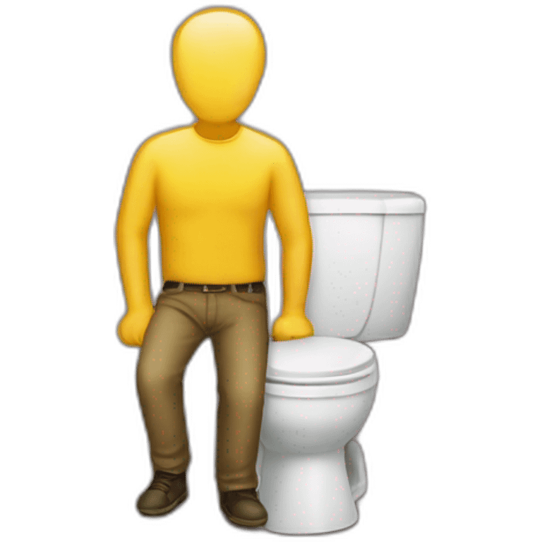 Peeing man emoji