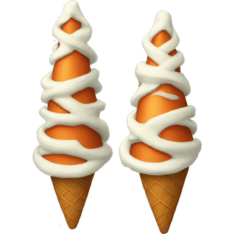 A couple of Christmas cones  emoji