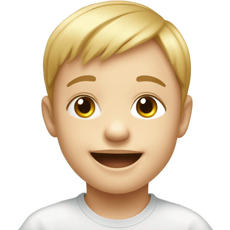 Little boy with Down syndrome  emoji