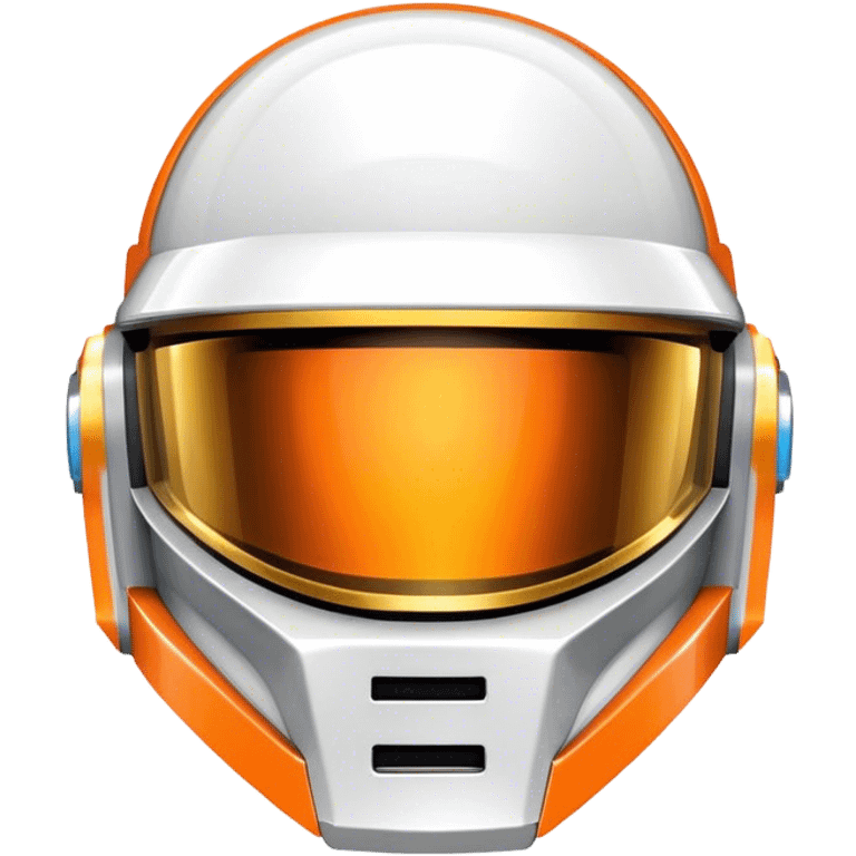 Orange Daft punk helmet emoji