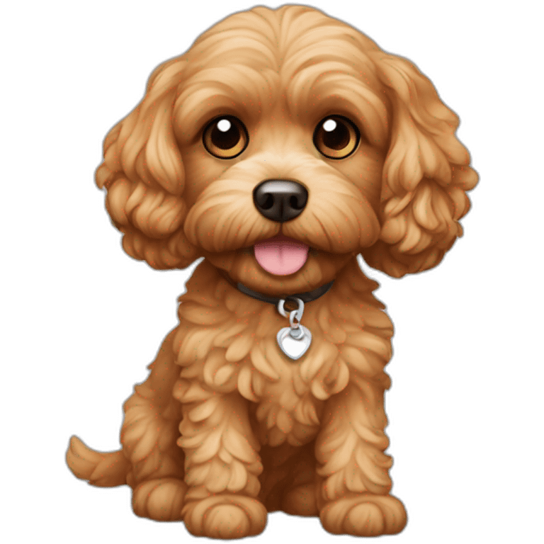 Cavapoo dog emoji