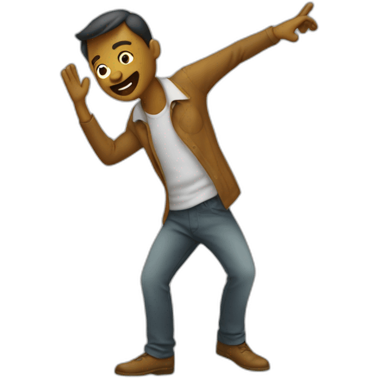 Homme qui fais le dab emoji