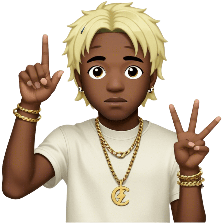 Lil Uzi Vert throwing gang signs  emoji