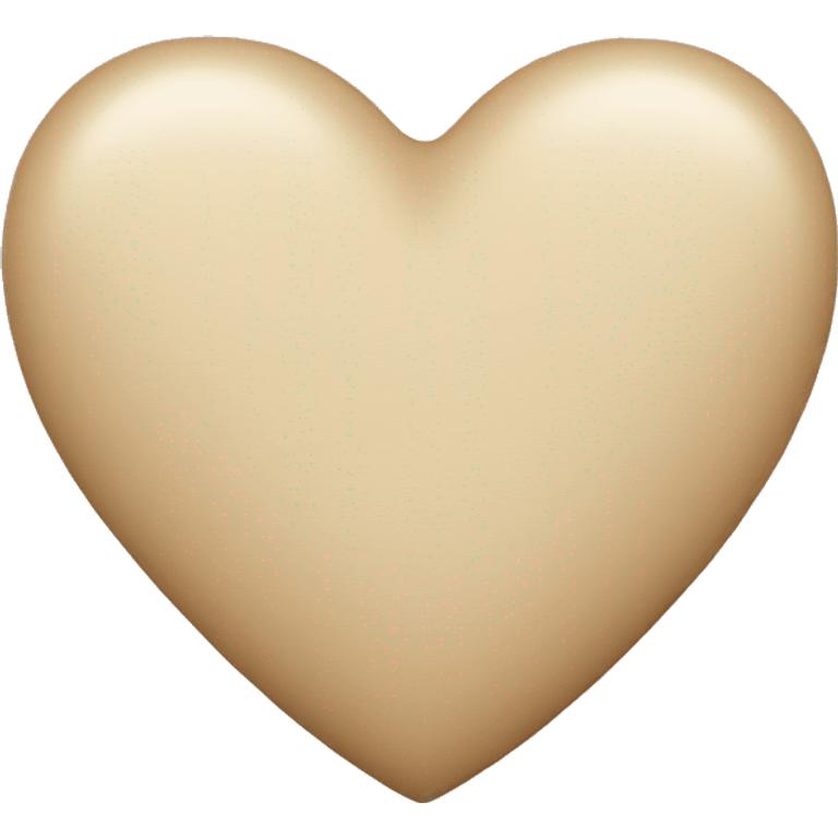 Beige heart emoji