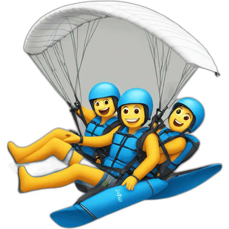 paraglider tandem emoji