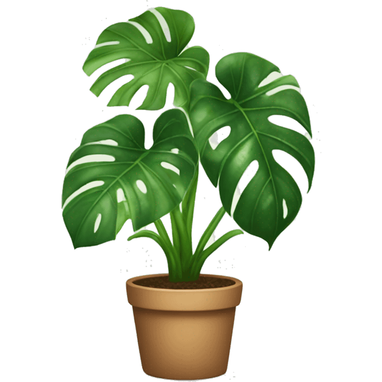 Monstera houseplant  emoji