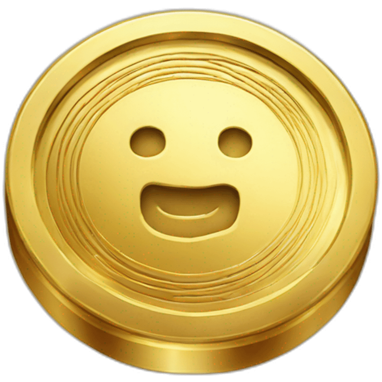 gold shiny coin emoji