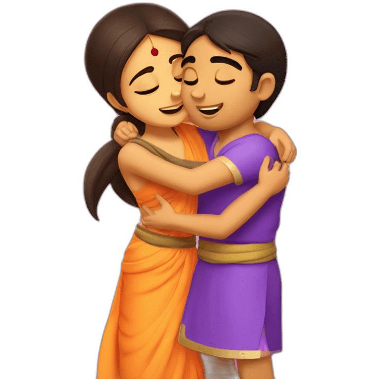 Chota bheem hugging chutki emoji