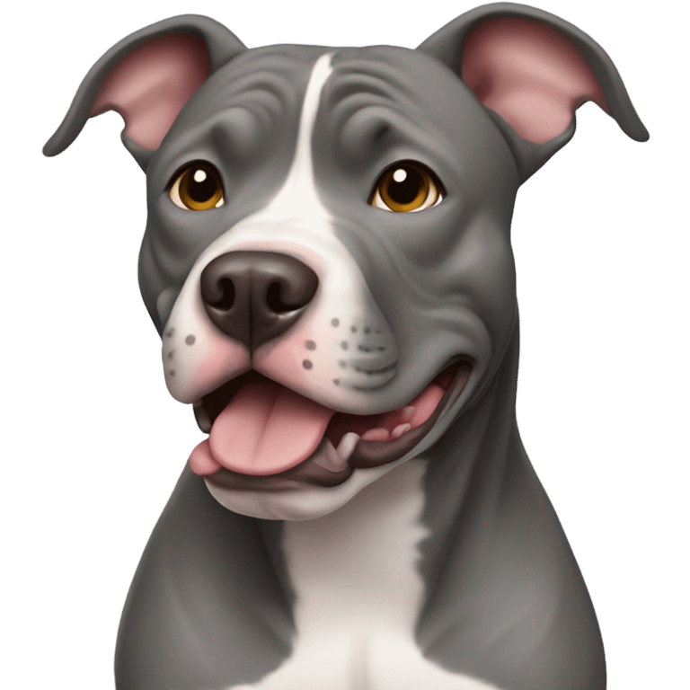 Grey pitbull emoji