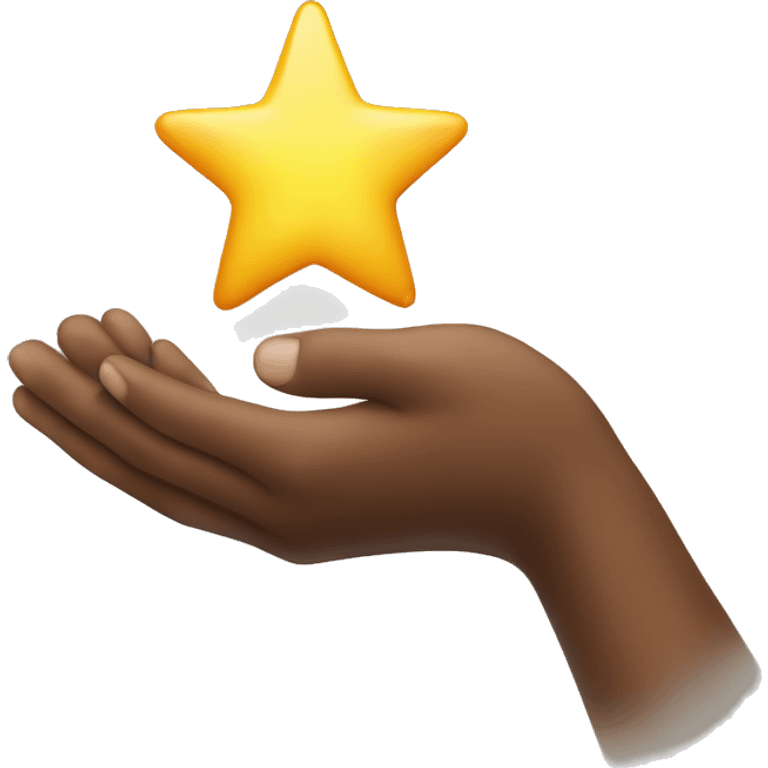 hand giving a star emoji