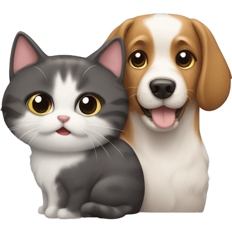 Dog and cat emoji