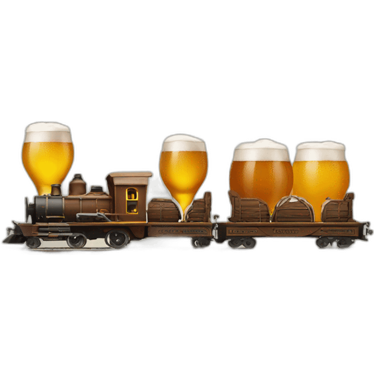 beer train emoji