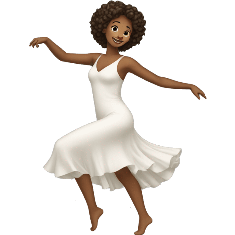 Beautiful woman dancing emoji