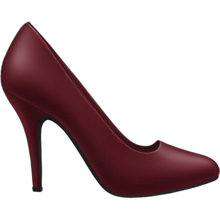 Burgundy heels emoji