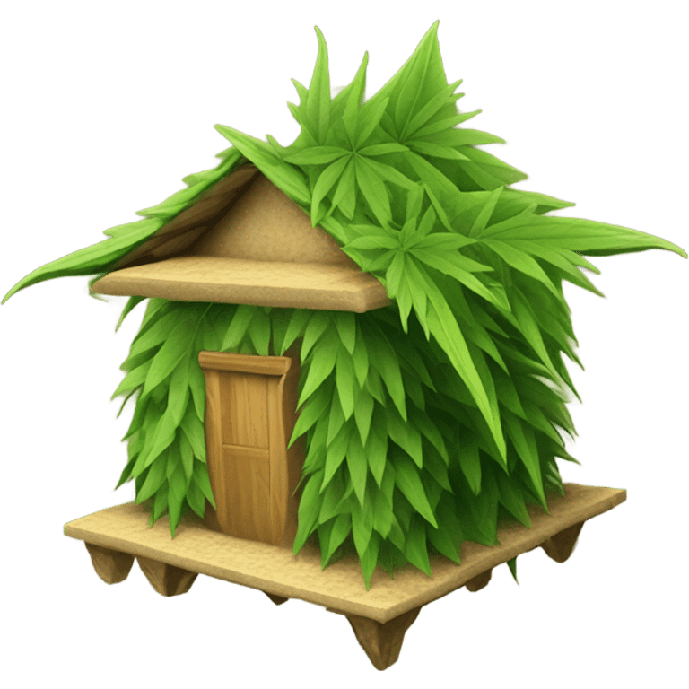 thai hut cannabis leaf roof mapbox map icon emoji