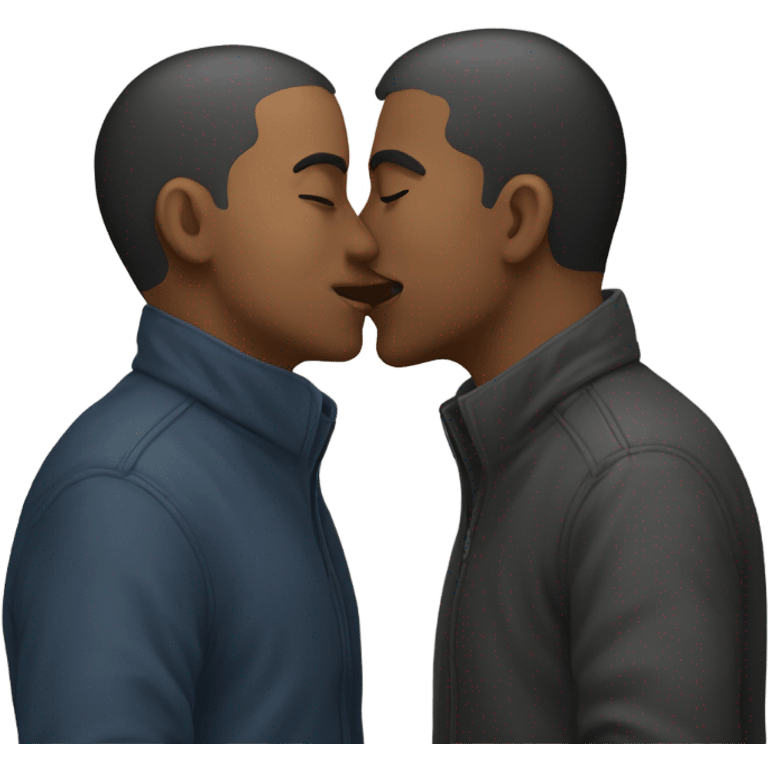 gay guys kissing emoji