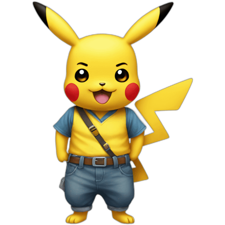 Pikachu in tuxido emoji