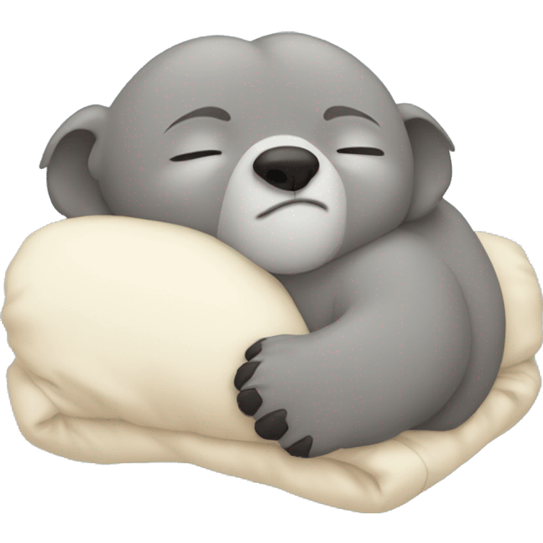 Cute coala sleeping emoji