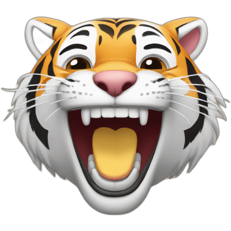 laughing tiger emoji