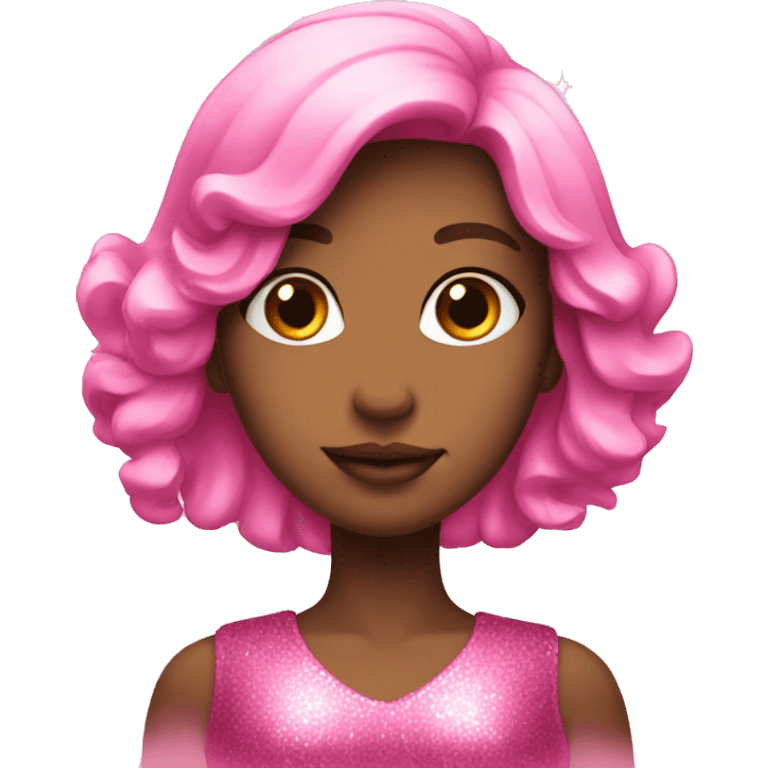  a pink sparkly girl emoji