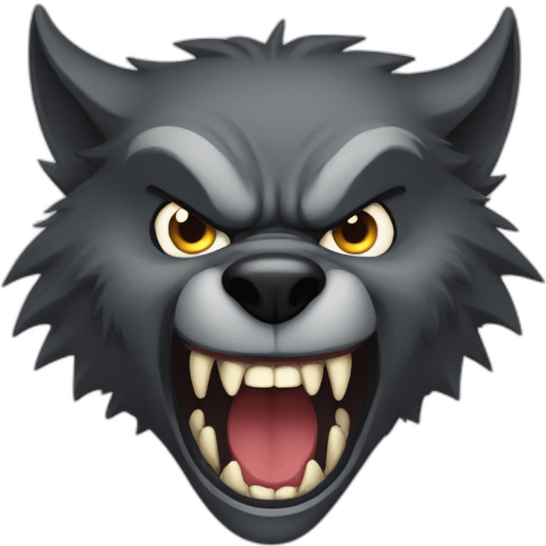 werewolf-with-big-mouth-furious-fang emoji