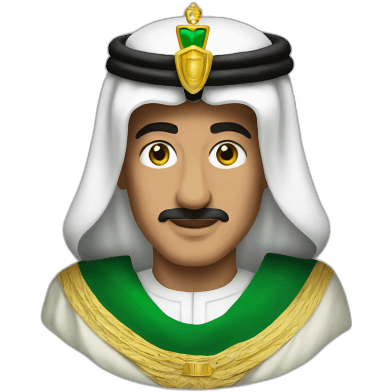 King salman with the flag emoji