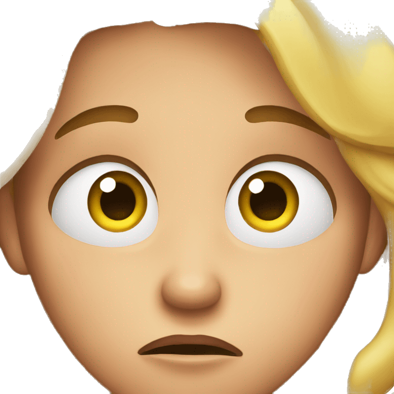 worried and scared emoji