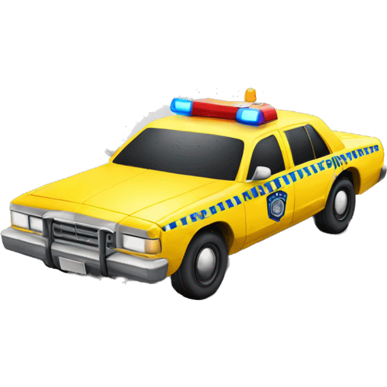 yellow police car lig emoji