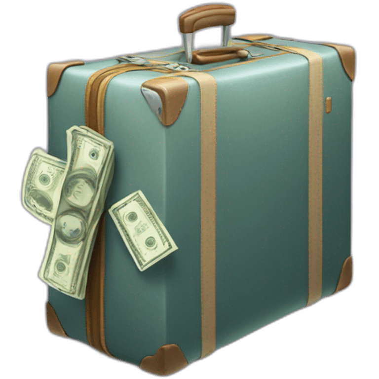 money from a suitcase emoji