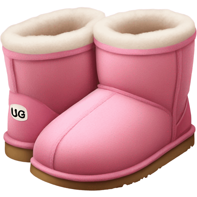 Pink Ugg slippers  emoji