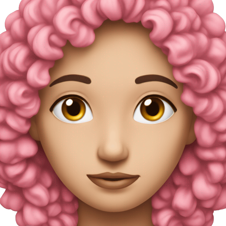 Um veado rosa emoji