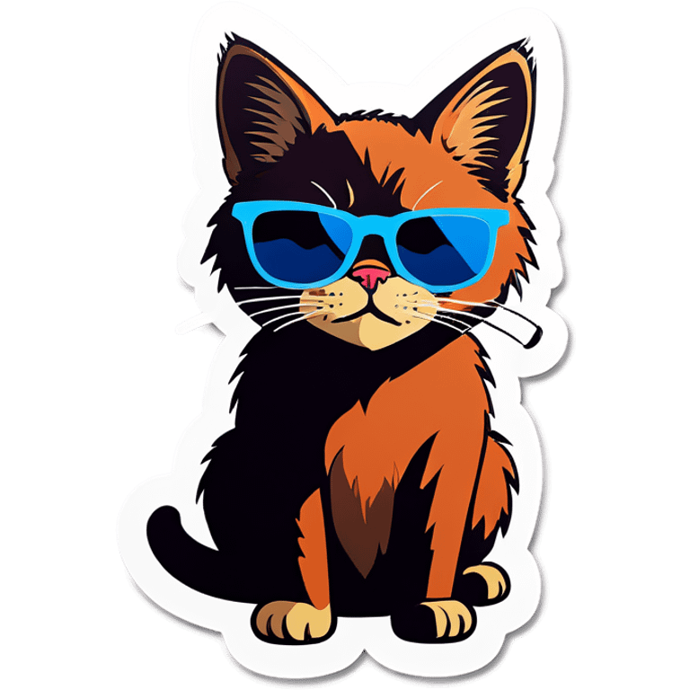 Cat with sunglasses emoji