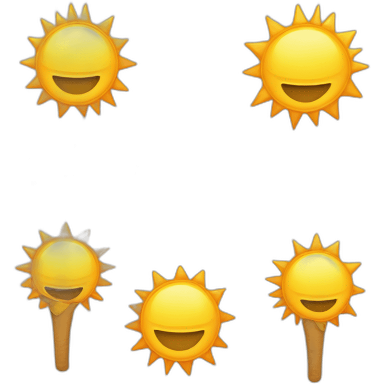 lever de soleil entre 2 pc emoji