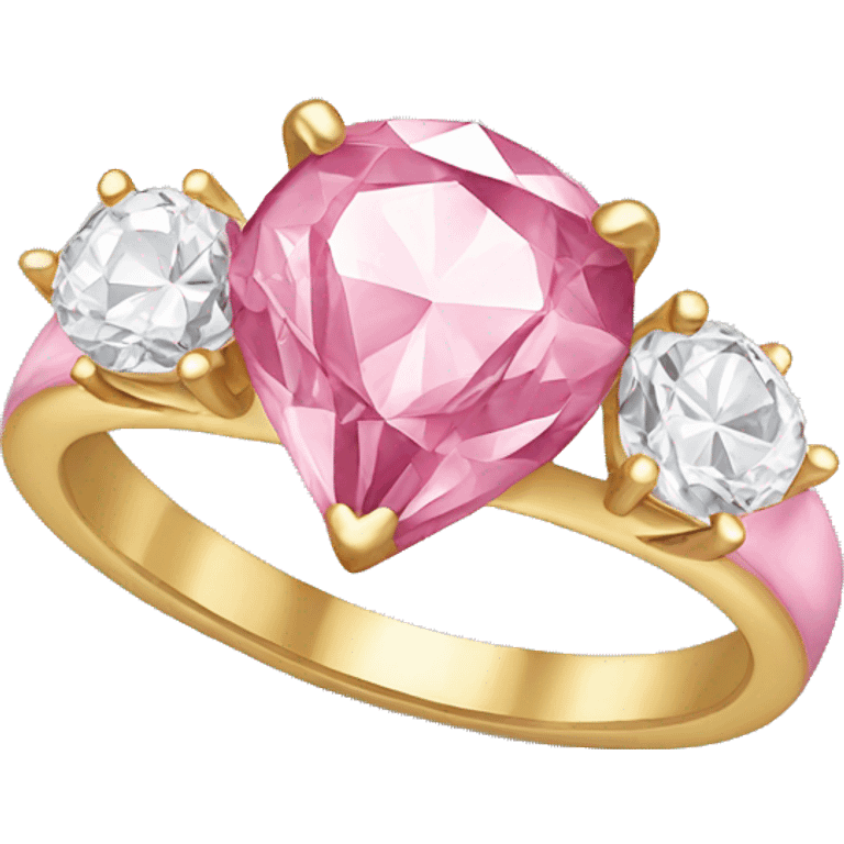 pink diamond ring emoji