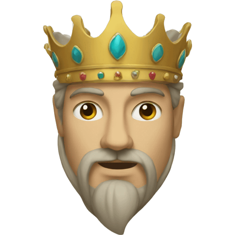 Le roi au masque emoji