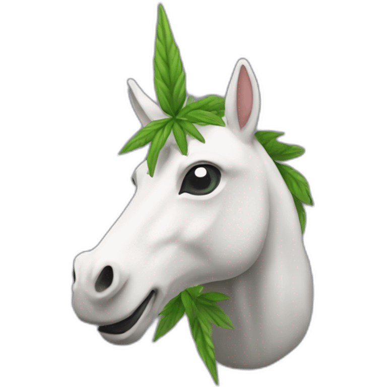 Licorne weed emoji