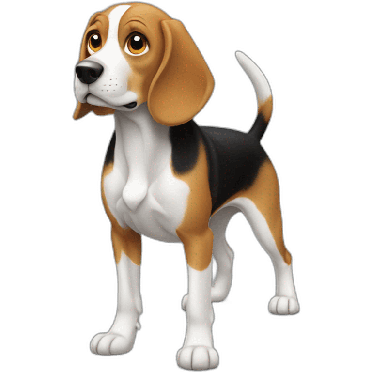 beagle，full body，front view emoji