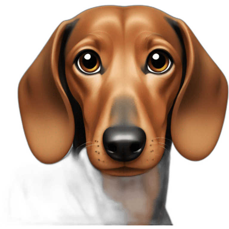 Dachshund Dog breed black emoji