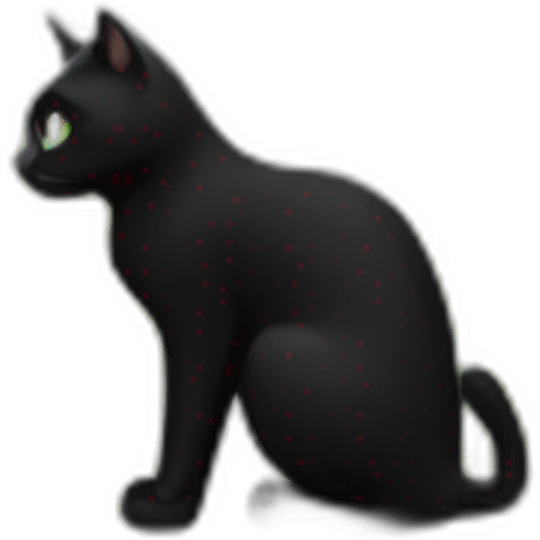 black cat travelling to Carpathean mountains emoji