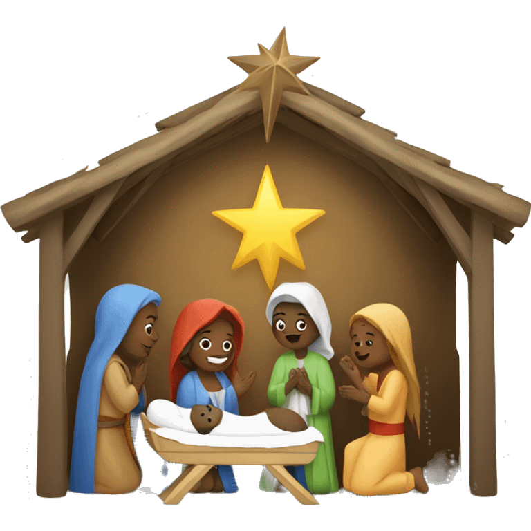 Nativity scene emoji