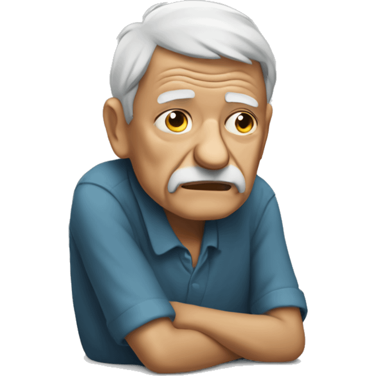 Hunched over old person emoji