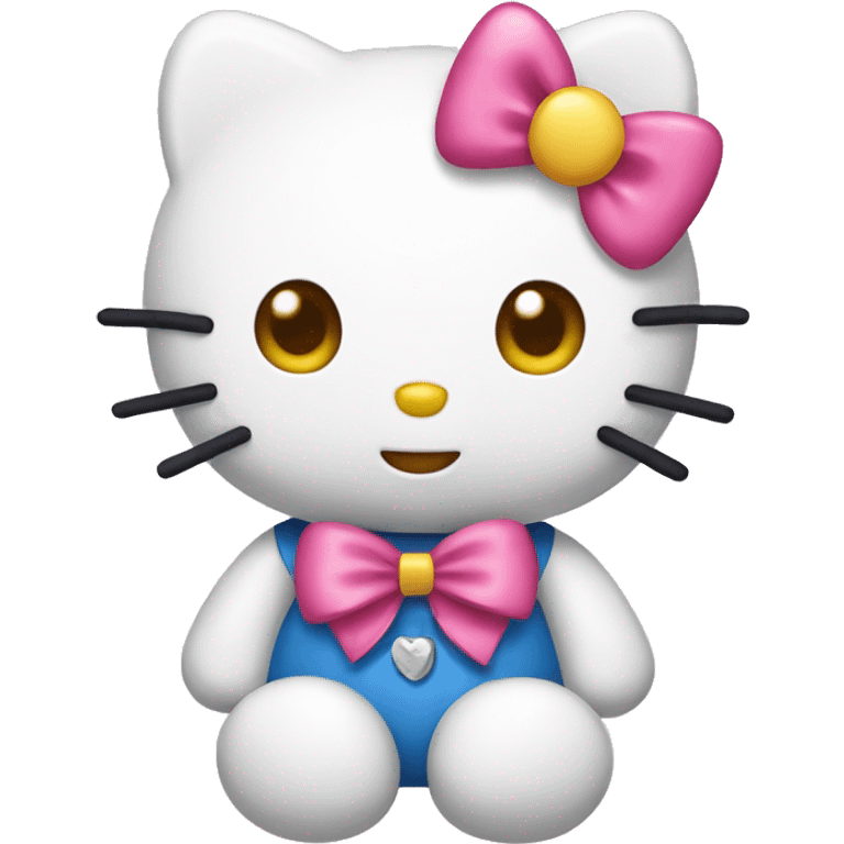 Hello kitty wearing bow emoji