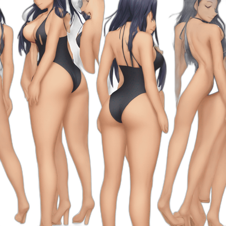 nico robin full body pawg small swimsuit back shot emoji